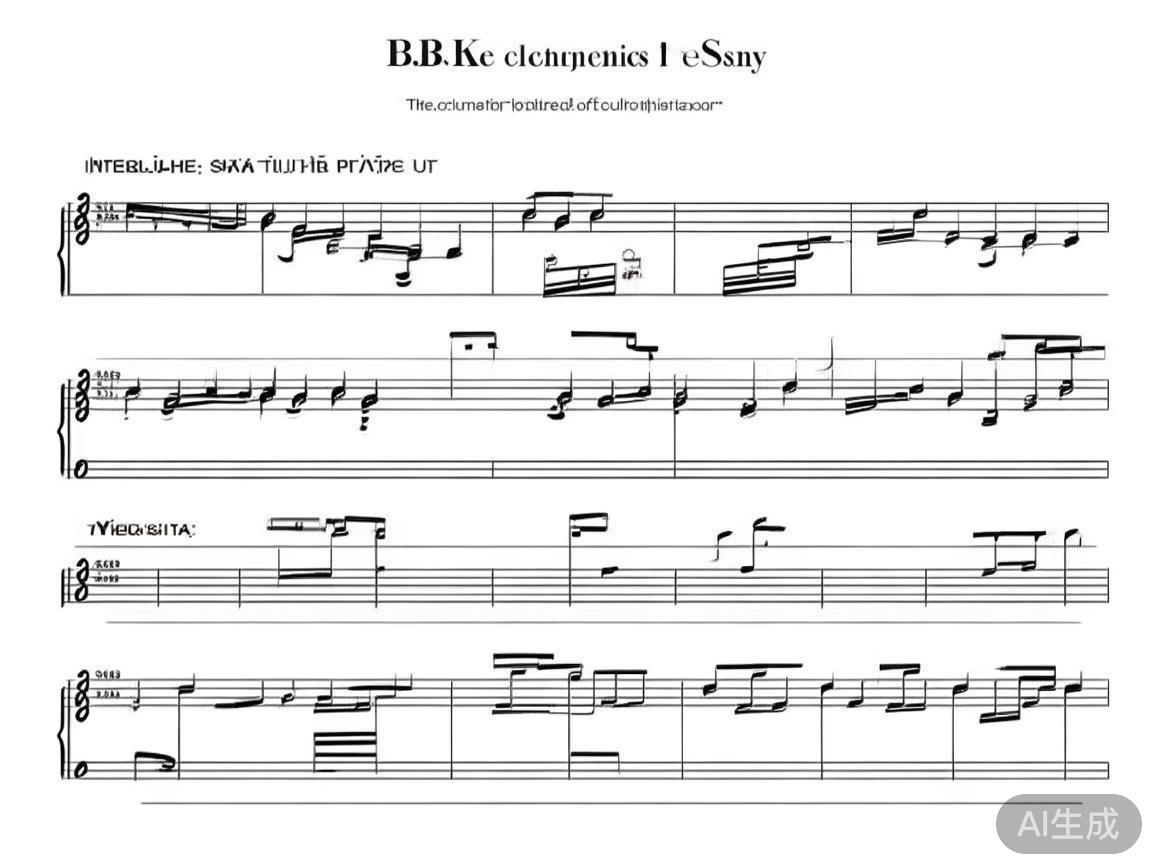 全面解析bB萨克电子肯尼基曲谱与演奏技巧指南 bB萨克电子肯尼基曲谱通常结构分明,分为引子、主题